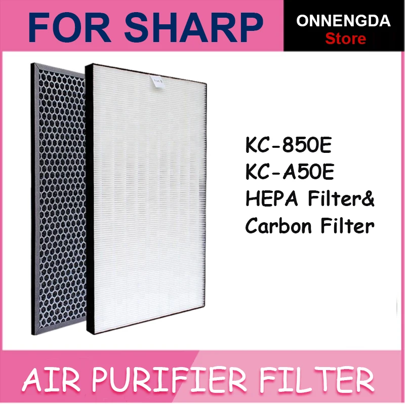Для Sharp FZ-A50HFE FZ-A50DFE сменный очиститель воздуха HEPA & дезодорирующий фильтр для KC-A50E KC850E KC-BB30-W KC-W280SW KC-C100E