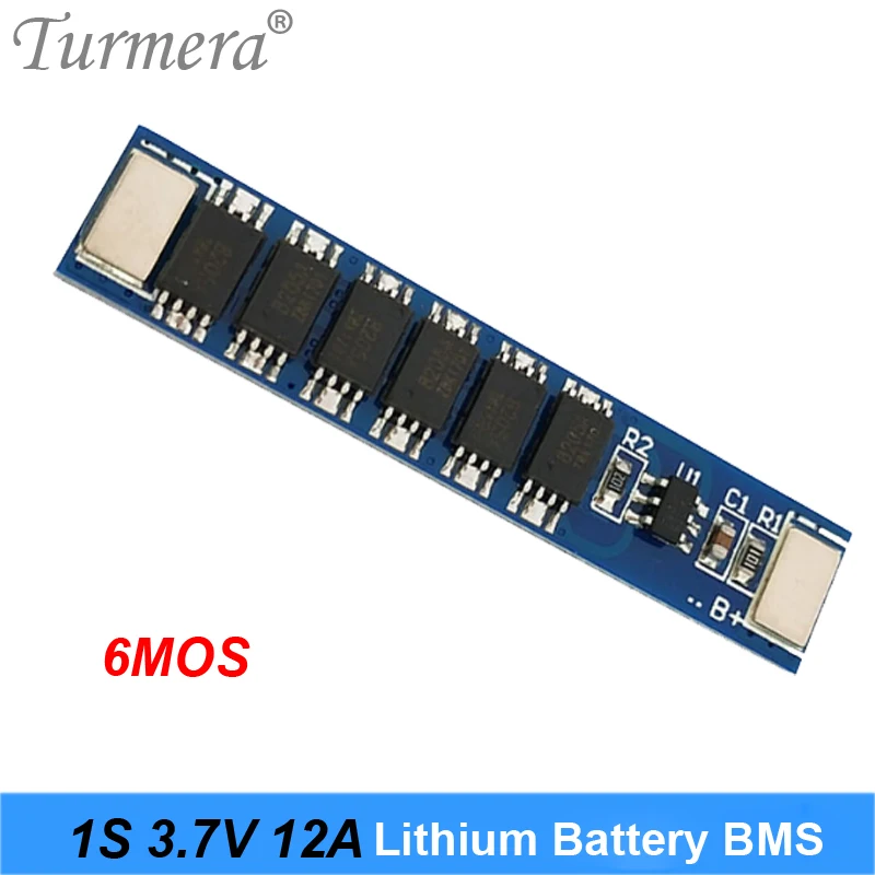 1S 3.7V 4.2V 6A 10A 12A Lithium Battery BMS Board for 18650 Battery Screwdriver Charger Protection Board Cell Protection Circuit 04