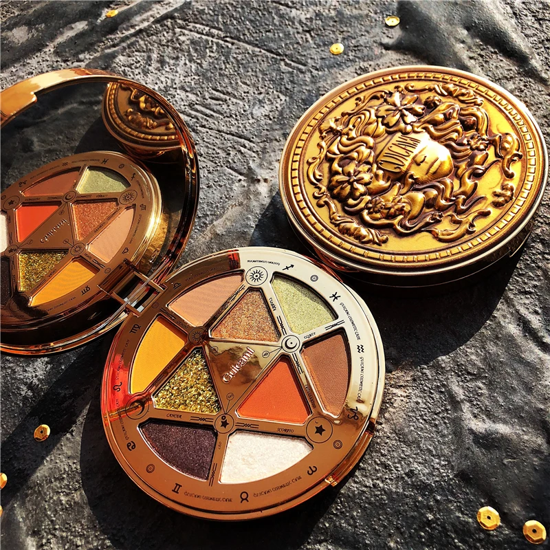 Новинка, палитра теней для век Goddess Luck coins, 9 цветов, блестящие матовые мерцающие тени для век, профессиональные