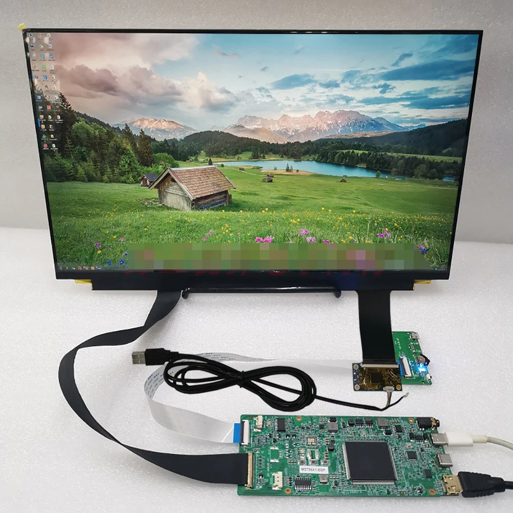 screen with touch 15,6 дюймов 4K ips емкостный сенсорный экран ЖК-монитор Тип C для Android проводной проекционный модуль комплекты дисплей DLP SLA УФ отверждения - Цвет: screen with touch