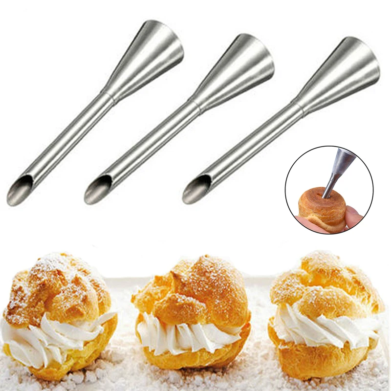 1pc Icing Piping Nozzles Cake Decorating Tool Cream Puff Nozzle Pastry Tips 
