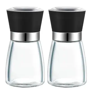 

2Pcs Stainless Steel Pepper Grinder Manual Pepper Mill for Home (Carton Packing)