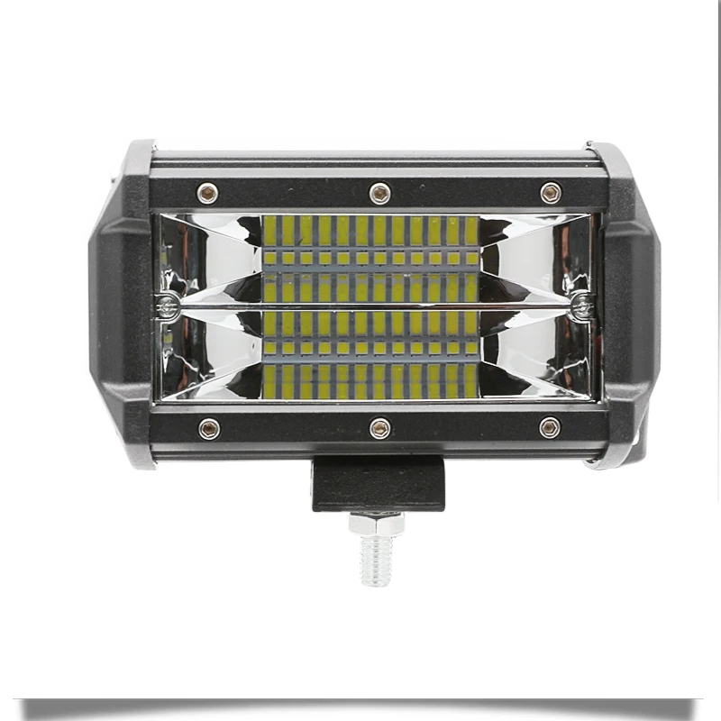 " светодиодный рабочий светильник баров комбо 72W фары для 6000K 12V 24SMD 3030 4x4 4WD рабочий светильник лампа универсальный для автомобилей SUV ATV Лодка Грузовик Мотоцикл