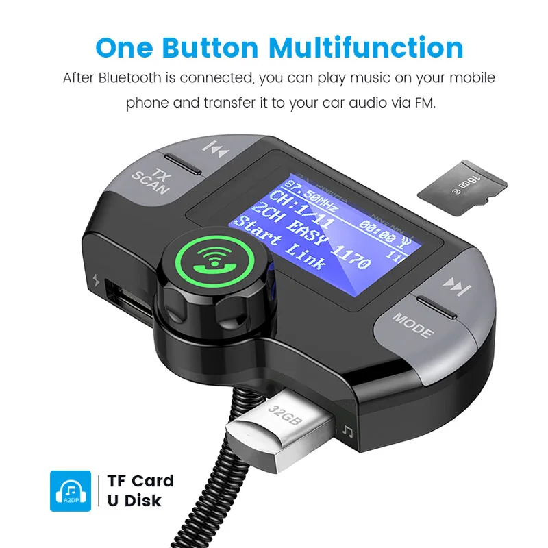 JaJaBor Car DAB цифровой fm передатчик Bluetooth автомобильный комплект громкой связи AUX