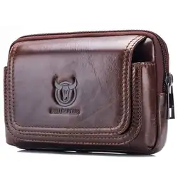 ABZC-BULLCAPTAIN мужской кошелек для отдыха слинг сумка маленький карман Новая Мужская поясная сумка кожаный Слинг Маленькие Мужские сумки