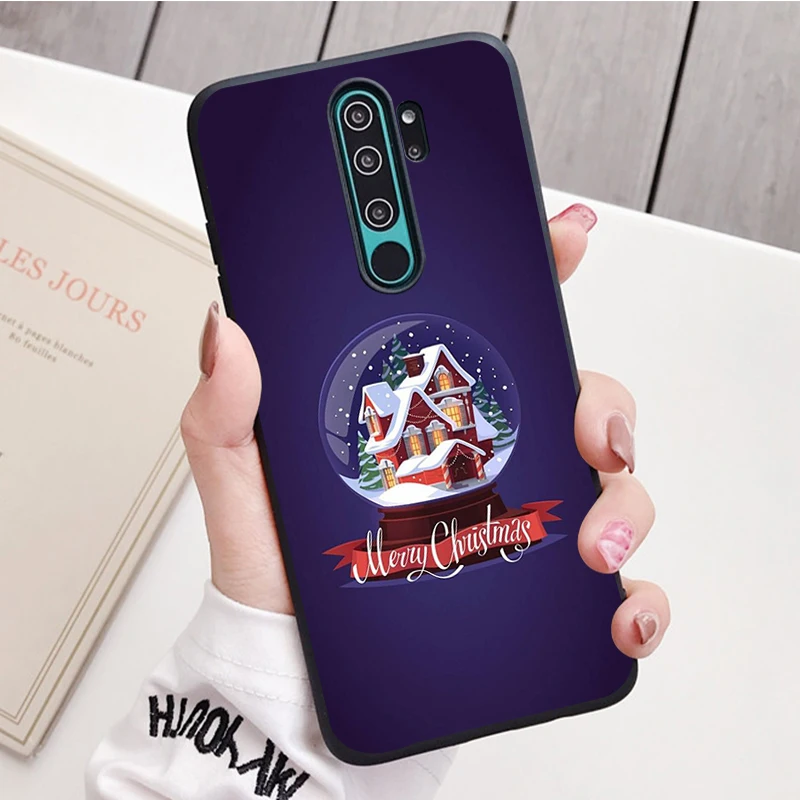 Chúc Giáng Sinh Silicone Ốp Lưng Điện Thoại Redmi Note 8 7 Pro S 8T Cho Redmi 9 7A Bao vỏ