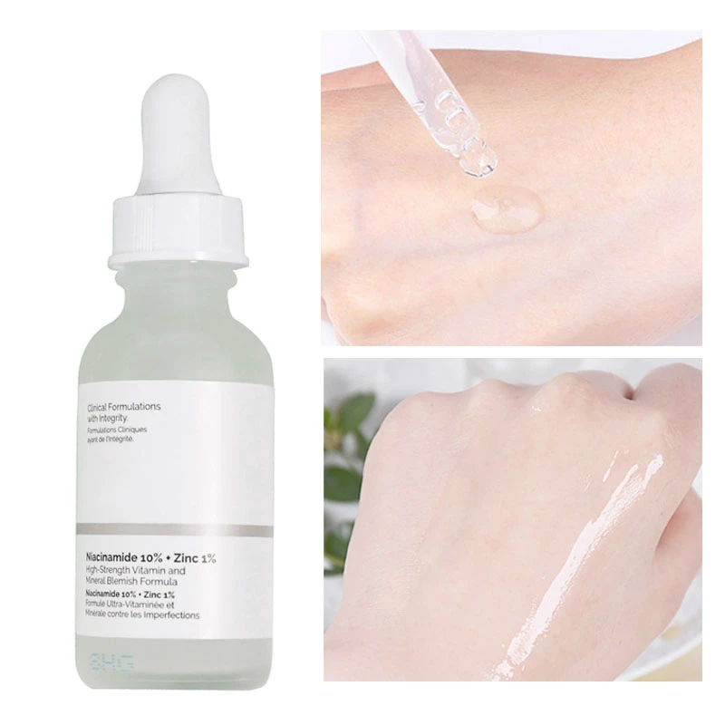 

Ordinary Niacinamide 10% + Zinc 1% Face Shrink pores Serum Moisturizing Whitening Reduce Skin Blemishes Base Oil control