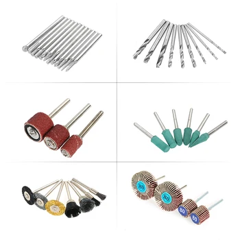 

Rotary Tool Kit 1/8-inch Diameter Shanks Universal Fitment for Easy Cutting Grinding Sanding Sharpening Carving and Polishing