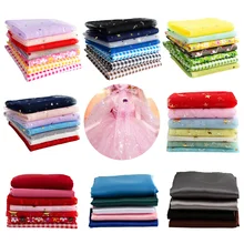 7 шт./лот, Цветочная Лоскутная Ткань, Полиэстеровая ткань для шитья, для поделок, кукольная одежда, рукоделие, аксессуары