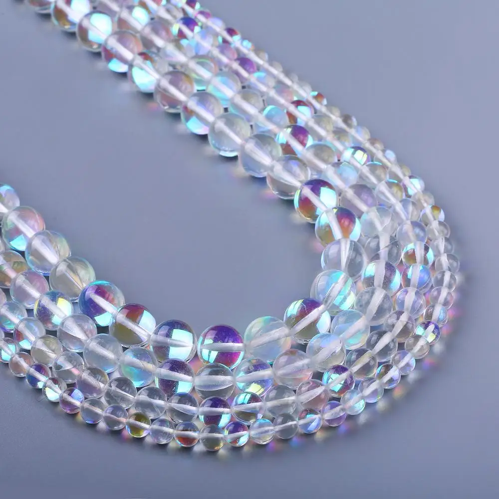 

Круглые бусины, кристально гладкая, 6/8/10/12 мм, для изготовления ювелирных изделий, браслетов, ожерелий