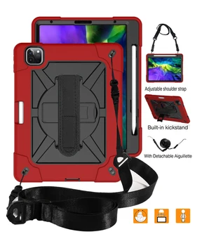 

Shockproof Case for iPad Pro 11 2020 2018 Case with Pencil Holder Handstrap KickStand Back Cover for New iPad Pro 2020 Case