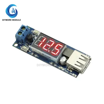 

USB Charger Module DC 4.5-40V to 5V 2A Step-down Buck Converter with LED Digital Display Power Supply For Phone Charging