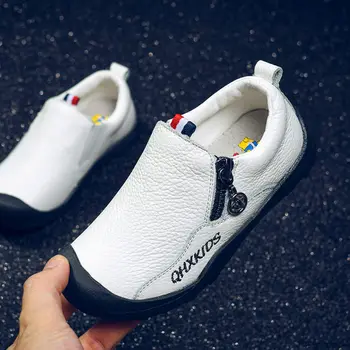 

2020 New Kids Autumn winter Student Loafers Baby Shoes Casual Flat Leather Shoes Children Boys moccasin Shoes fashion