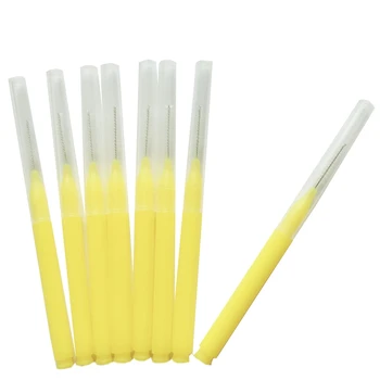 

8Pcs/Set Tooth Floss Oral Hygiene Dental Floss Soft Interdental Brush Toothpick Healthy For Teeth Cleaning Oral Care Yellow
