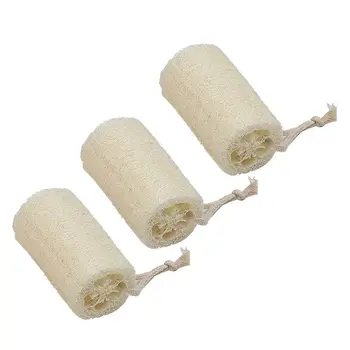 

3PCS Natural Loofah with Rope Bath Shower Sponge Body Scrubber Home Clean Luffa X4YD