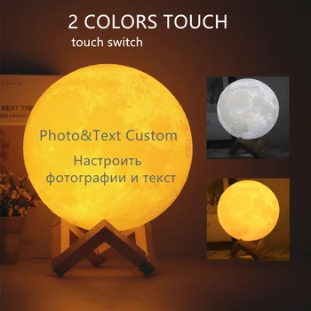 

Photo/text custom moonlight LED night light creative touch switch moonlight, used for bedroom decoration birthday gift