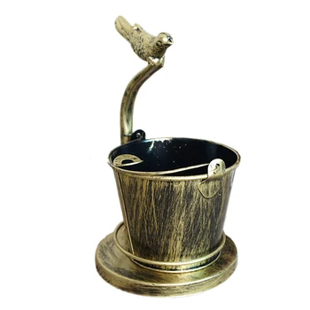 

Creative Wrought Iron Ashtray Home Retro Metal Ashtray Bar Water-Tap Deer Bird Shape Home Decor