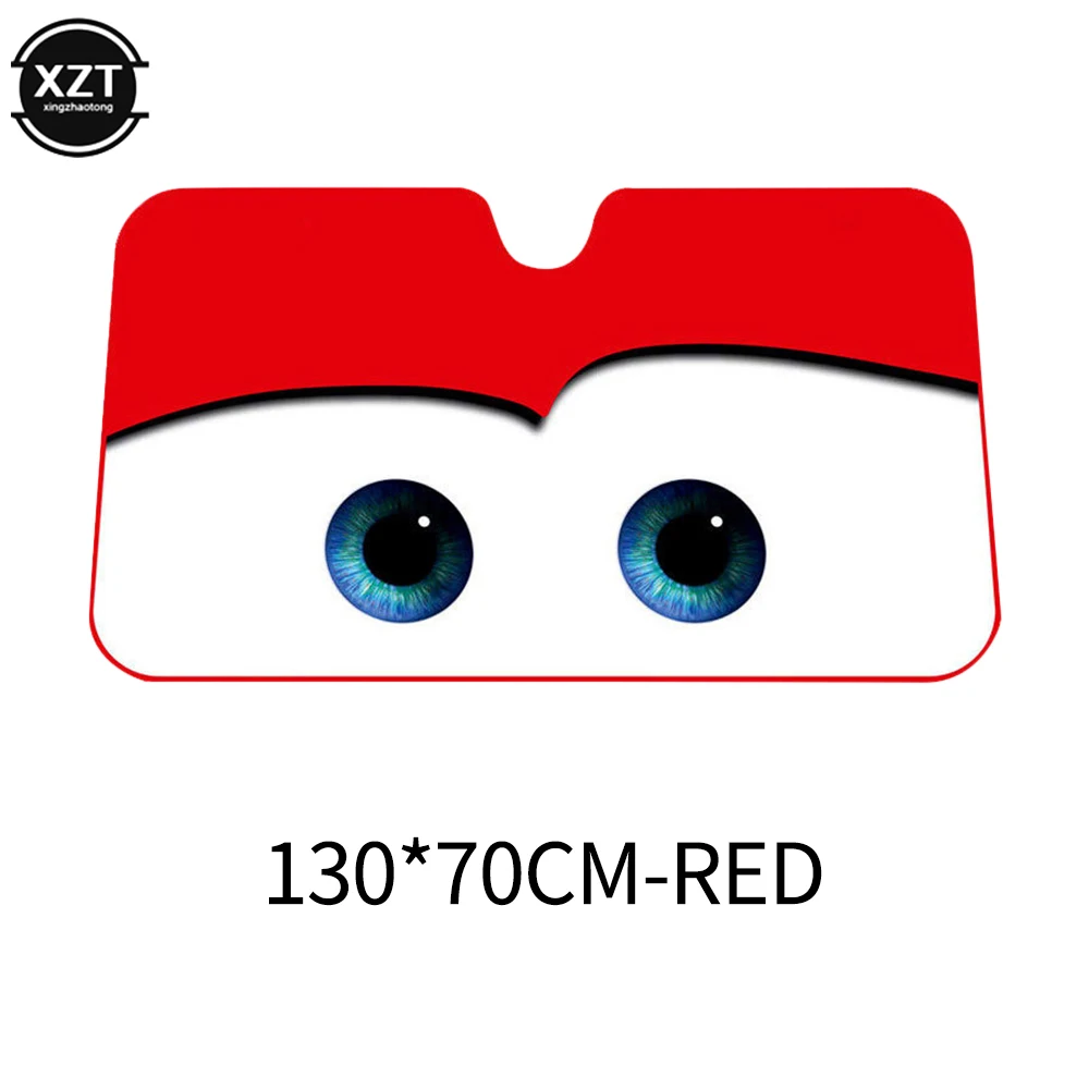 Cartoon Window Foils Eye Pixar Heated Windshield Sunshade 130x70cm Car Front Window Visor Car Solar Protect 5 Colors car sunshade windshield sunshade windshield sun shade