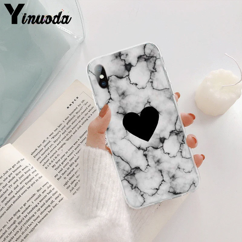 Love Heart Gold Rose Marble Stripes