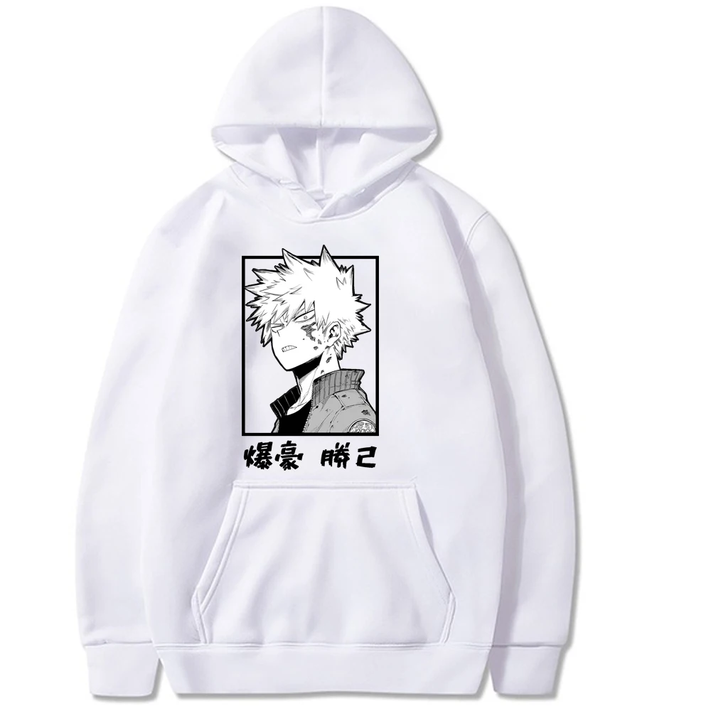 

Harajuku My Hero Academia Unisex Hoodies Japanese Anime Bakugou Katsuki Printed Men's Hooded Streetwear Casual Unisex Sweatshirt
