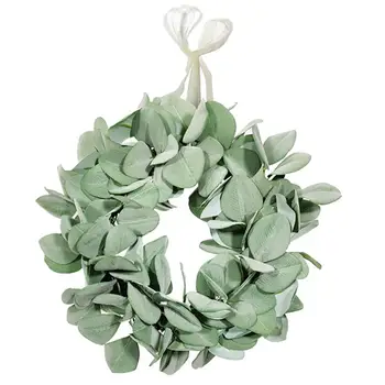 

1pc Lifelike Artificial Wreath Decor Creative Door Wreath Hanging Wreath Photography Props For Christmas Party Supplies