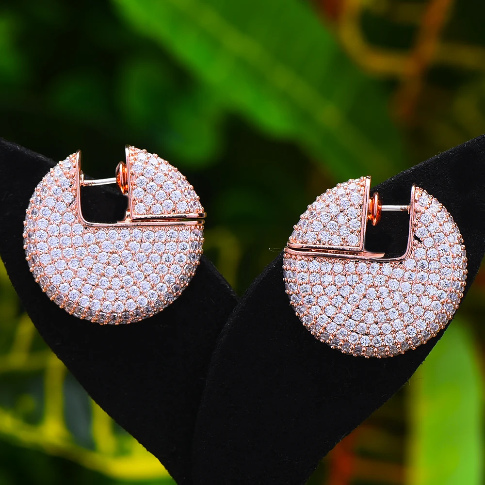 

missvikki New Famous Super Design Luxury Earrings Female Cubic Zirconia Dangle Drop Earrings For Women Wedding Party ShowJewelry