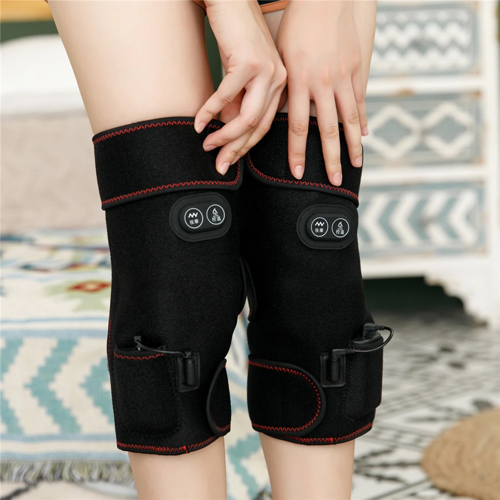 

WOSAWE Winter Cycling Heated Knee Pads Outdoor Sports Motorcycle mtb Snowboarding Skiing Keep Warm Knee Warmer with Battery