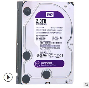 Жесткий диск WD/Western Data Purple WD20EJRX 2 ТБ SATA 6 ГБ/сек. 64M для мониторинга
