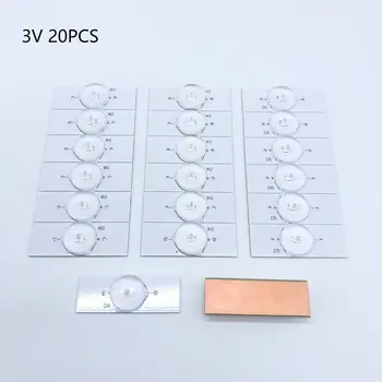 

3V 6V SMD Lamp Beads With 2M Power Cable with Optical Lens Fliter for 32-65 inch LED TV Repair Work SMD LED