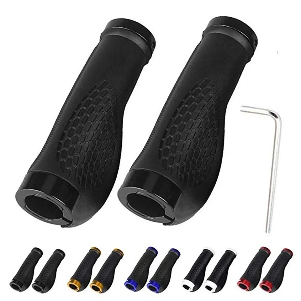 Bicycle Handlebar Grips Bicycle Accessories Bike Handlebar Grips Bike Handle Grips Anti-Skid Rubber Bicycle Grips Mountain Bike Lock On Bicycle Handlebars Grips 2~2.5cm MTB Road Cycling Skid-Proof