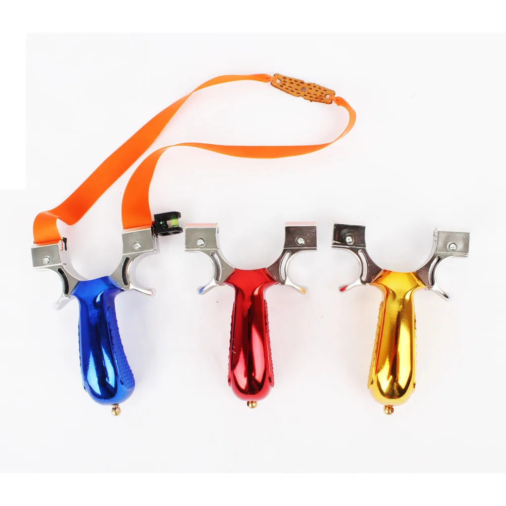 

Lighted Aiming Level Sight Quick Compression Slingshot Flat Skin Unbind Resin Alloy Outdoor Slingshot