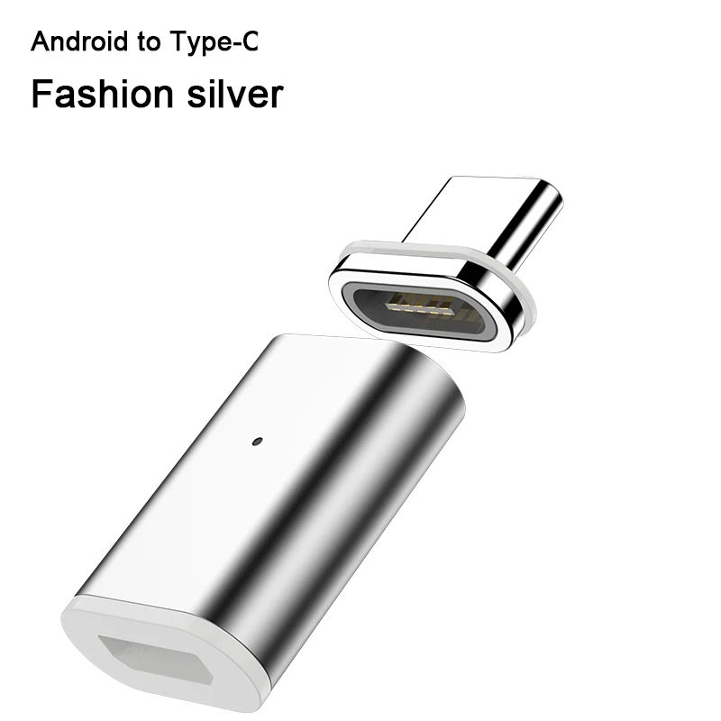 Магнитный адаптер 3A типа C для Micro USB для samsung huawei Xiaomi Магнитный зарядный шнур для передачи данных Быстрая зарядка 3,0 Быстрая зарядка - Цвет: Micro USB to Type C