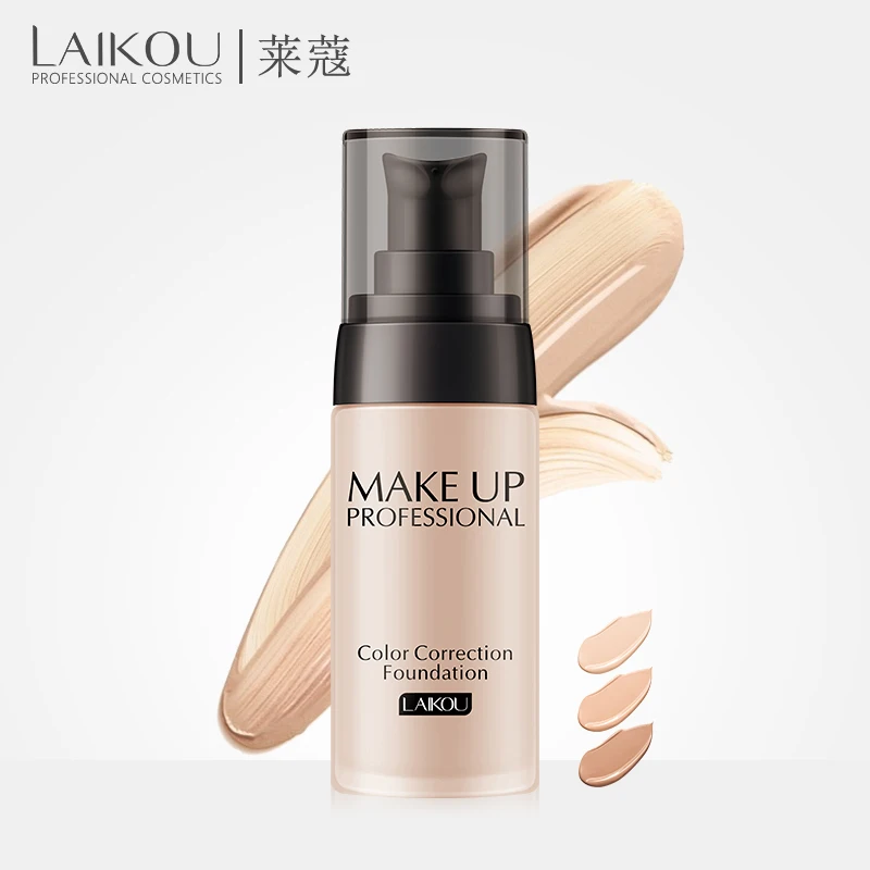 

LAIKOU Foundation Makeup Base Face Cream Liquid Foundation Concealer Whitening Moisturizer Oil control Waterproof Maquiagem 40g