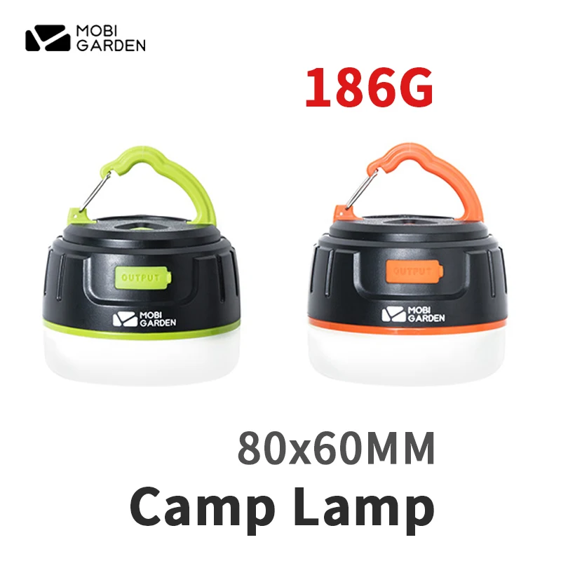 

Садовая/уличная Ультралегкая мини-лампа MOBI для лагеря, светодиодсветодиодный лампа с 5 режимами освещения, поглощающая лампа 8-50 ч, время освещения 5200 мАч, АБС, IPX6, лампа для палатки