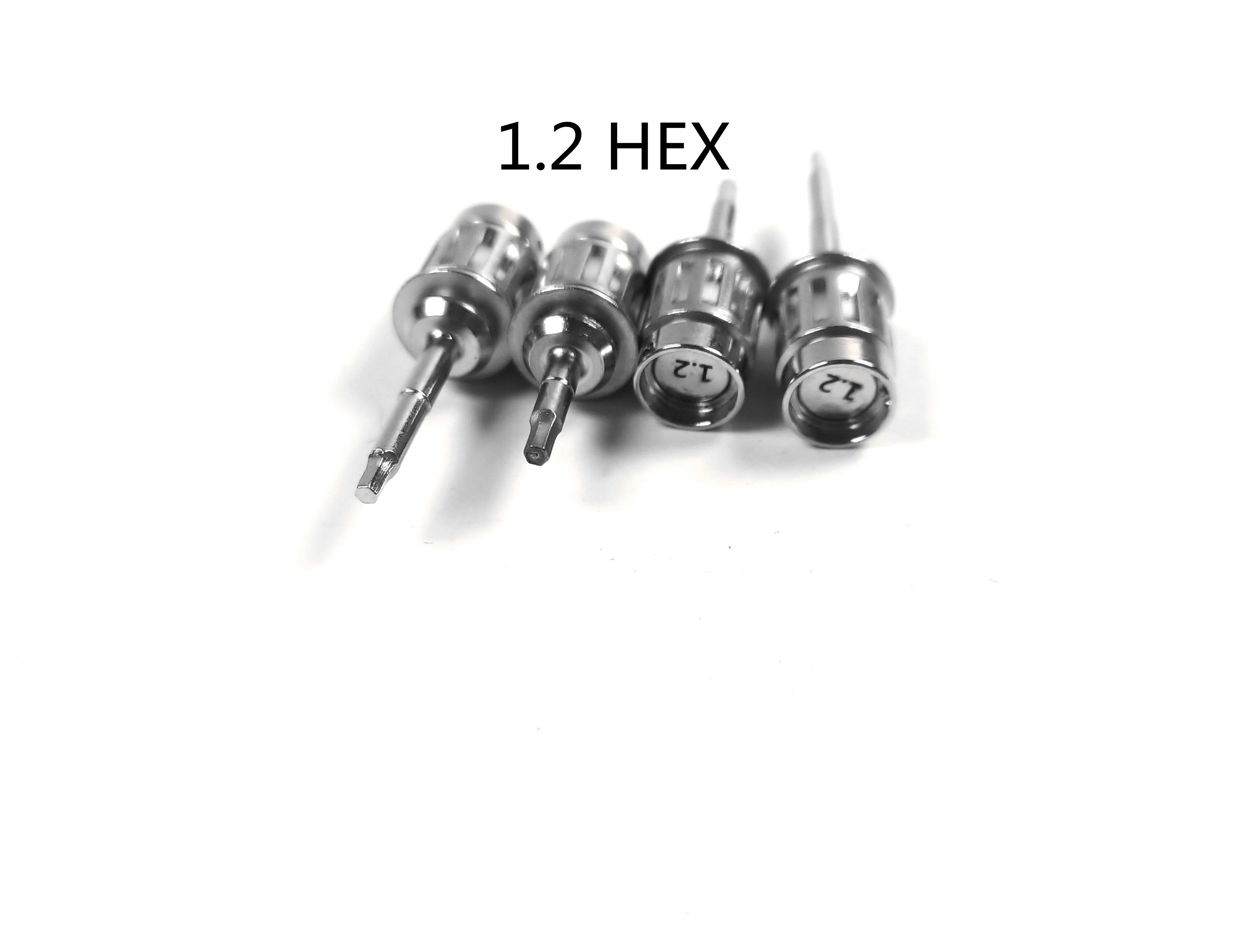 치과 토크 스크루 드라이버 1.2 HEX L/S, 보관함 포함