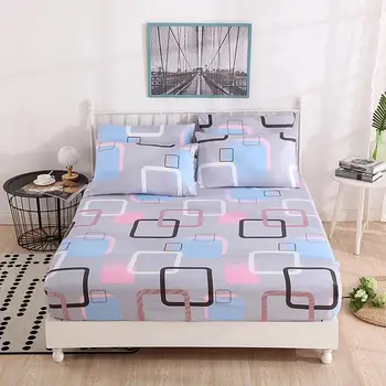 

All seasons use Bed linen soft polyester Fitted Sheets Bedspread bed Cover bedding set for home decor bed sheets Home textiles