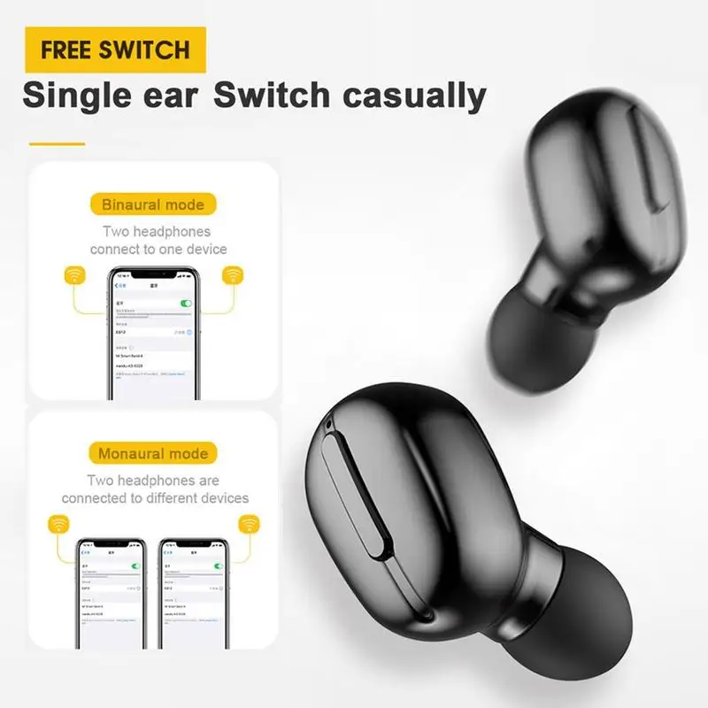 TWS Private Model Wireless Bluetooth 5 0 Earbud Headphones True Wireless Stereo with Charging Box Mini Sports Headphones