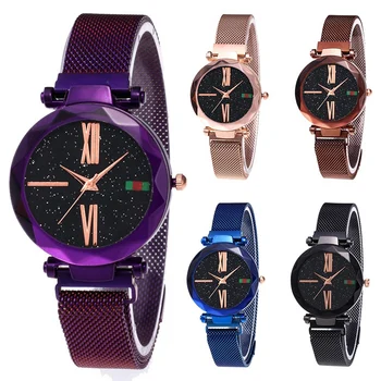 

Watch Minimalism Starry Sky net Buckle Fashion Casual Ms Roman Numerals