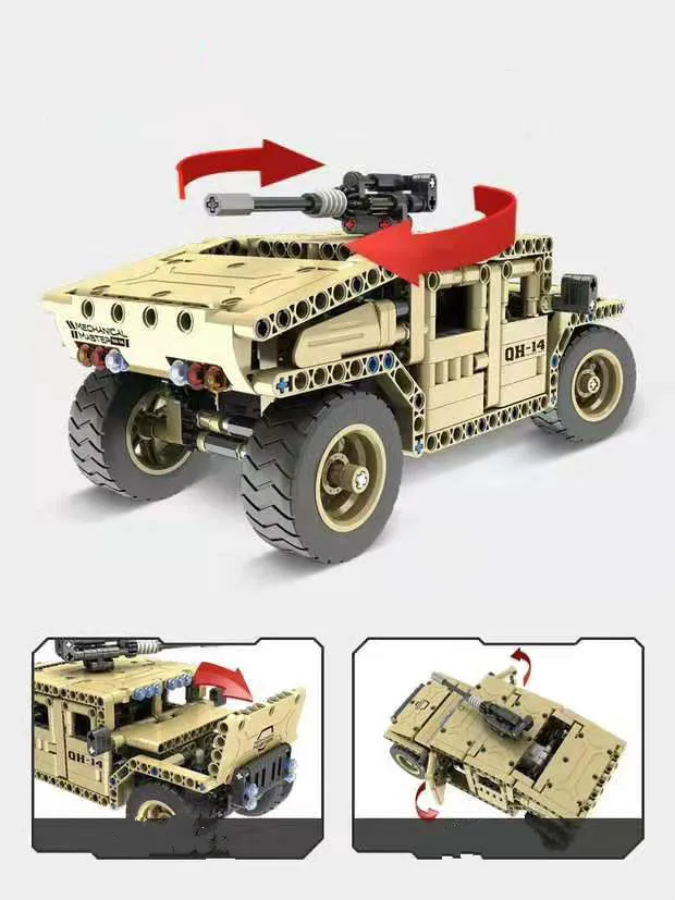 8014 блок дистанционного управления RC бронированный автомобиль Hummer fit Technic Военный Город пульт дистанционного управления Строительный блок кирпич diy игрушка