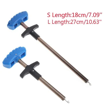 

Fishing Tools Hook Remover Stainless Steel T Shaped Squeeze-Out Fish Hook Extractor Tools Fast Decoupling Minimizing Injury