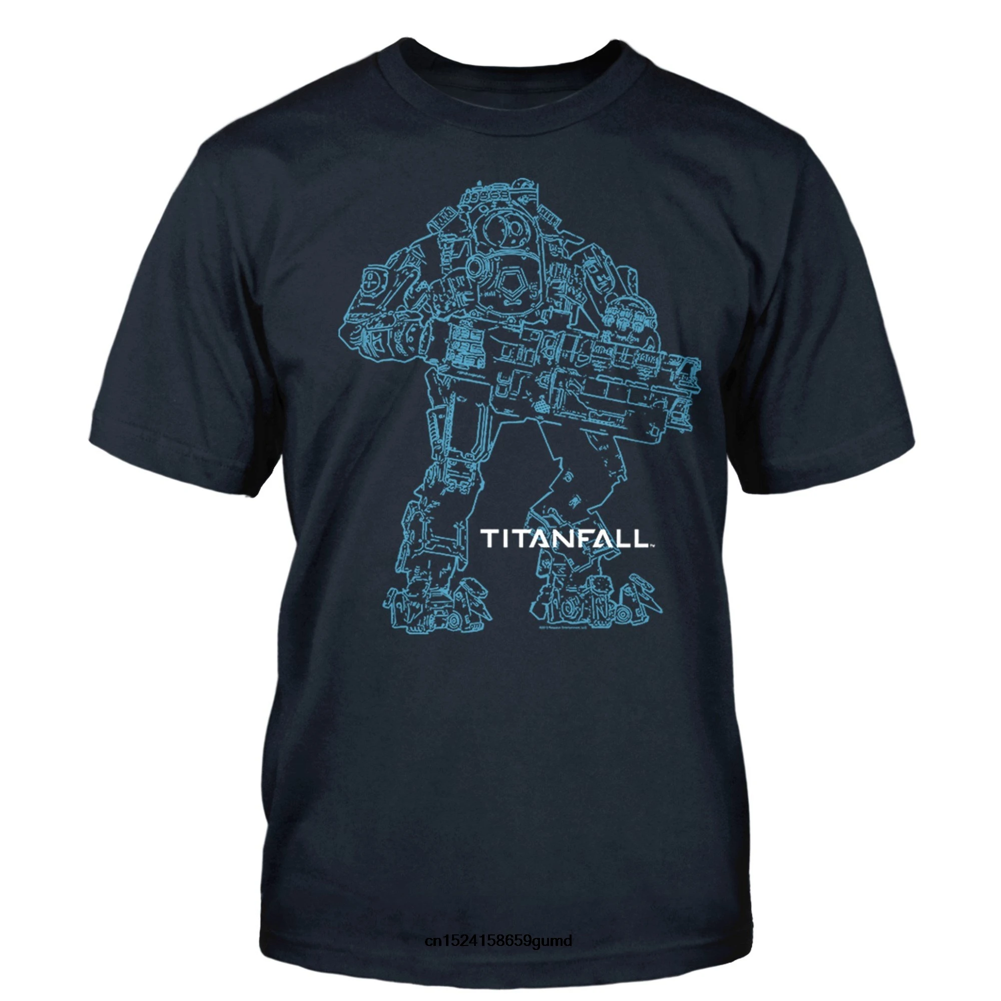 Забавная Мужская футболка Женская Новинка Titanfall Atlas Outline Базовая | одежда