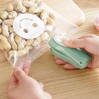 

3 Color Mini Handheld Bag Sealing Household Machine Heat Re-Sealer Instant Manual Seal Food Save For Plastic Bags Package Gadget