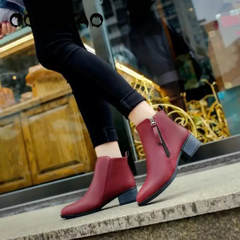 Koop Met Dikke Met Martin In 2019 Herfst En Winter Laarzen Kant Ritsen Han Editie Britse Vrouwelijke Laarzen Joker Motorfiets Boots25