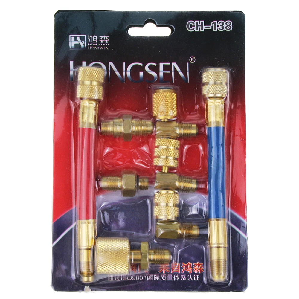 

CH-138 HOT New Automotive Air Conditioning Adapter Multi Purpose Adapter R134a R12 Multifunction Connector Refrigeration Tools