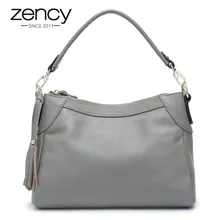 Модная женская сумка через плечо натуральная кожа настоящая коровья кожа простые женские сумки через плечо с красивыми кисточками