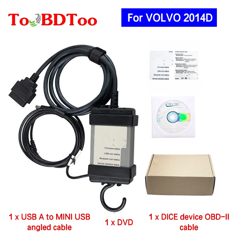 

VOLVO VIDA DICE V2014D Professional Code Reader Multi-Language Support Motorcycle Scan Code Tool Software Standard