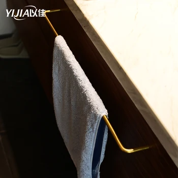 

Brass Hanger Kitchen Shelf Bathroom Cabinet Side Furniture Hanger Towel Rail