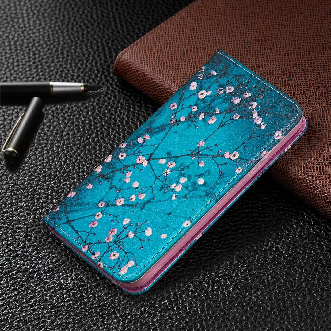 xiaomi leather case chain Luxury Magnetic Painting Phone Leather Wallet Case For Xiaomi Mi 10T Lite Poco X3 NFC Redmi Note 8 9 Pro 8T 9S 9A 9C Book Cover cases for xiaomi blue Cases For Xiaomi