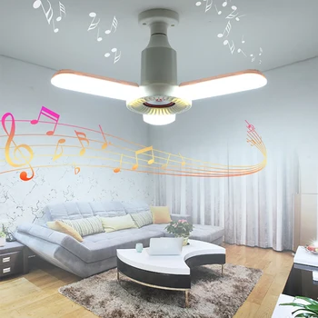 

Bulbs E27 LED 3D sound around Stereo White Bluetooth Speaker Electricity Control With Remote Control Can Be Used Without APP