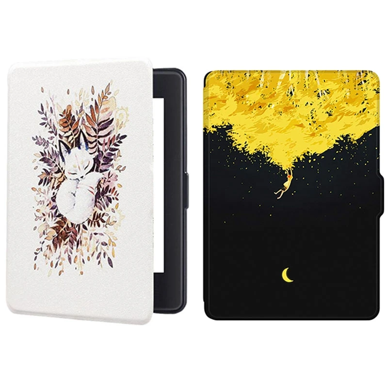 2x чехол для Amazon Kindle Paperwhite 1 2 3 из искусственной кожи Подходит всех Generations to 2018 Tree &